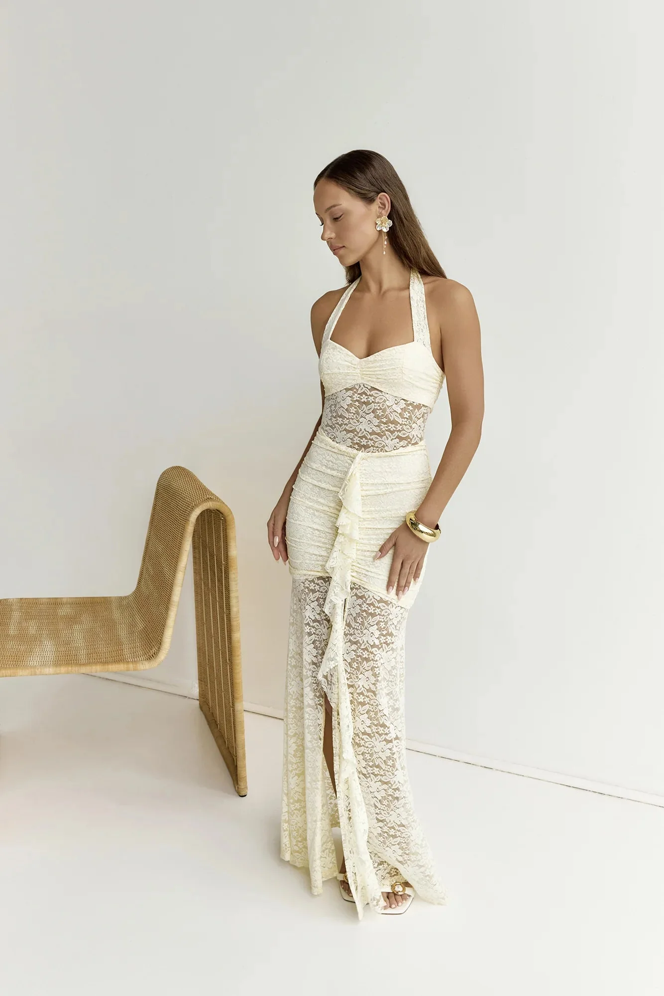 Annika Maxi Dress Lemon