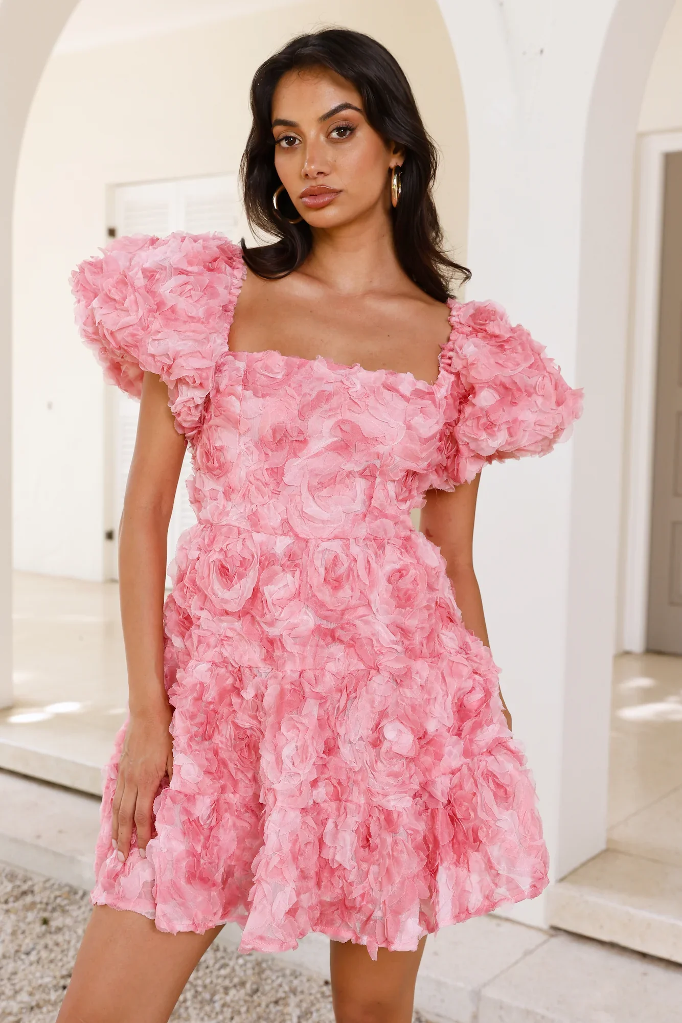 It's Your Day Tulle Mini Dress Pink