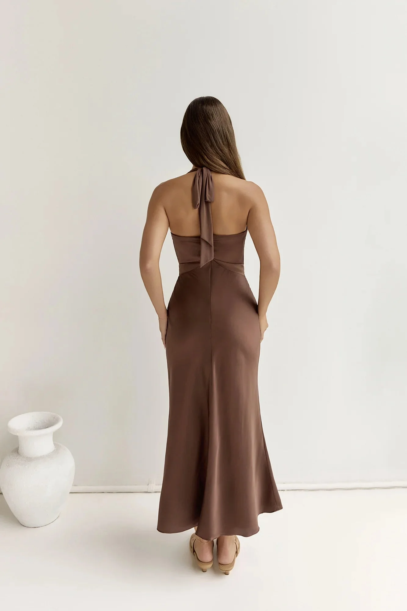 To The Dreamers Maxi Dress Brown