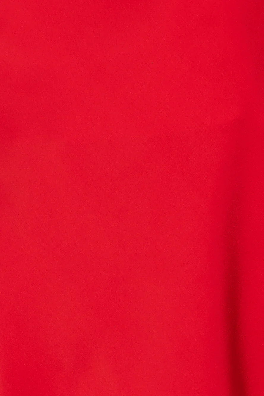 Impressive Style Satin Mini Dress Red