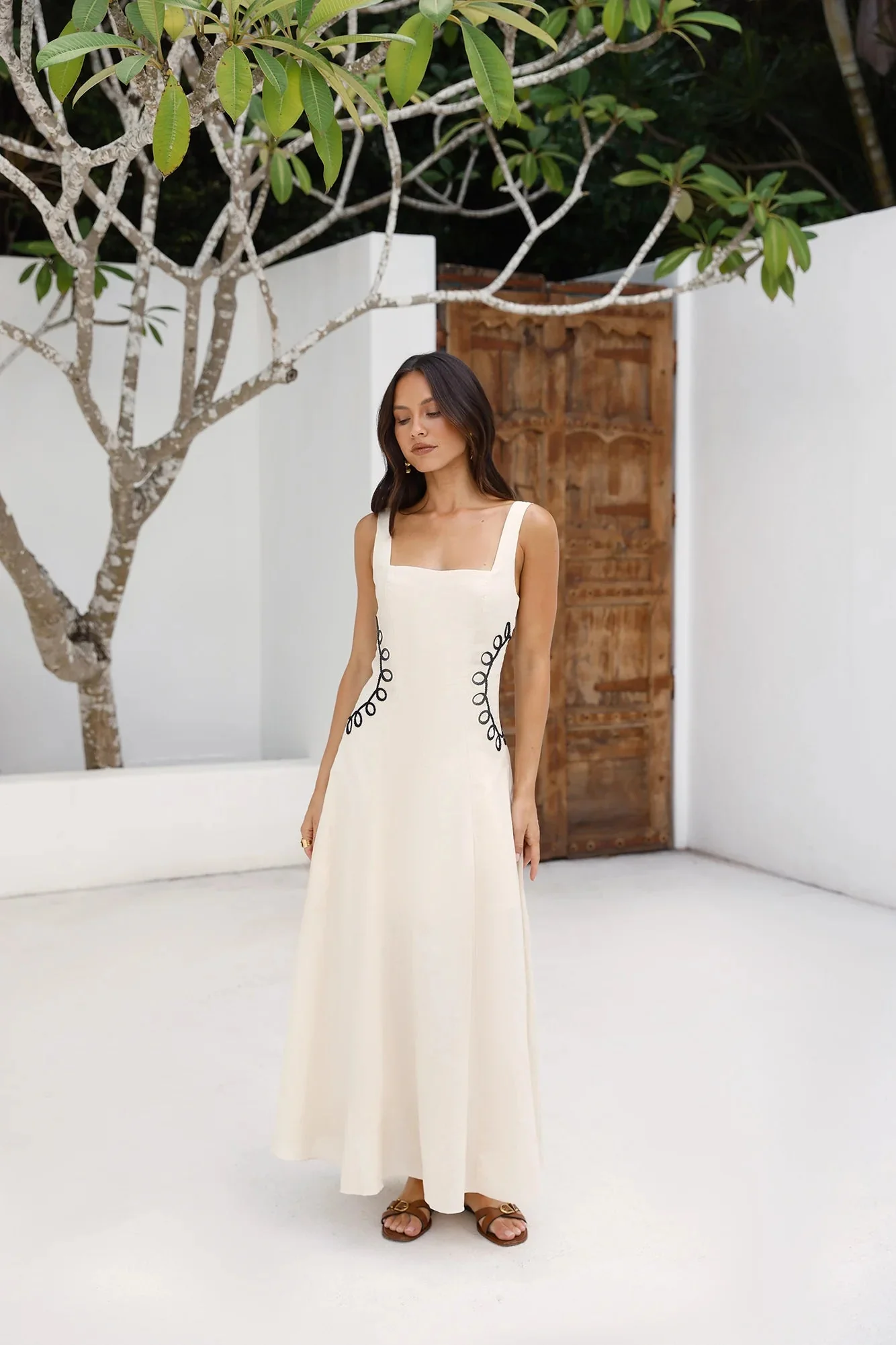 Sonora Sun Maxi Dress Beige