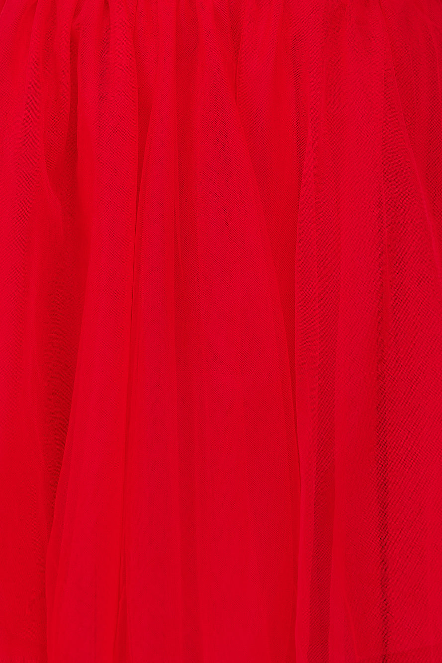 Hollywood Lights Mini Tulle Dress Red