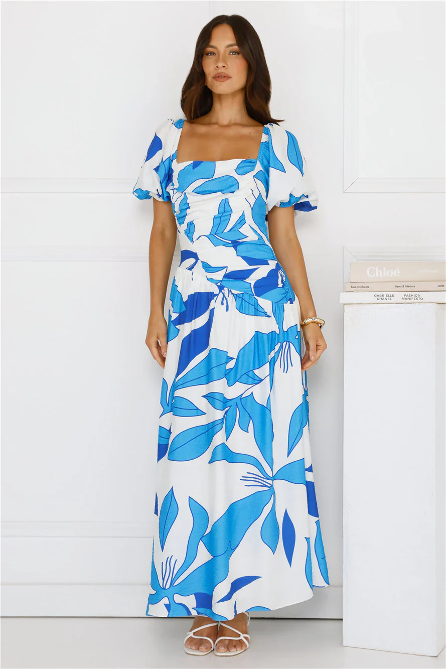 Jet Set Go Maxi Dress Blue