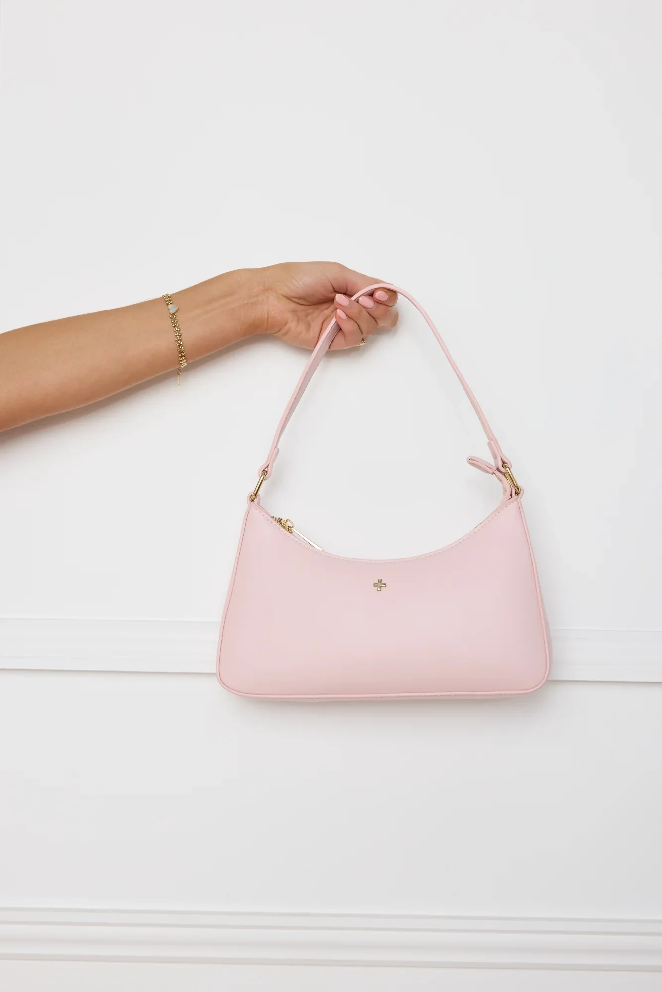 Josee Shoulder Bag Pink Smooth Gold