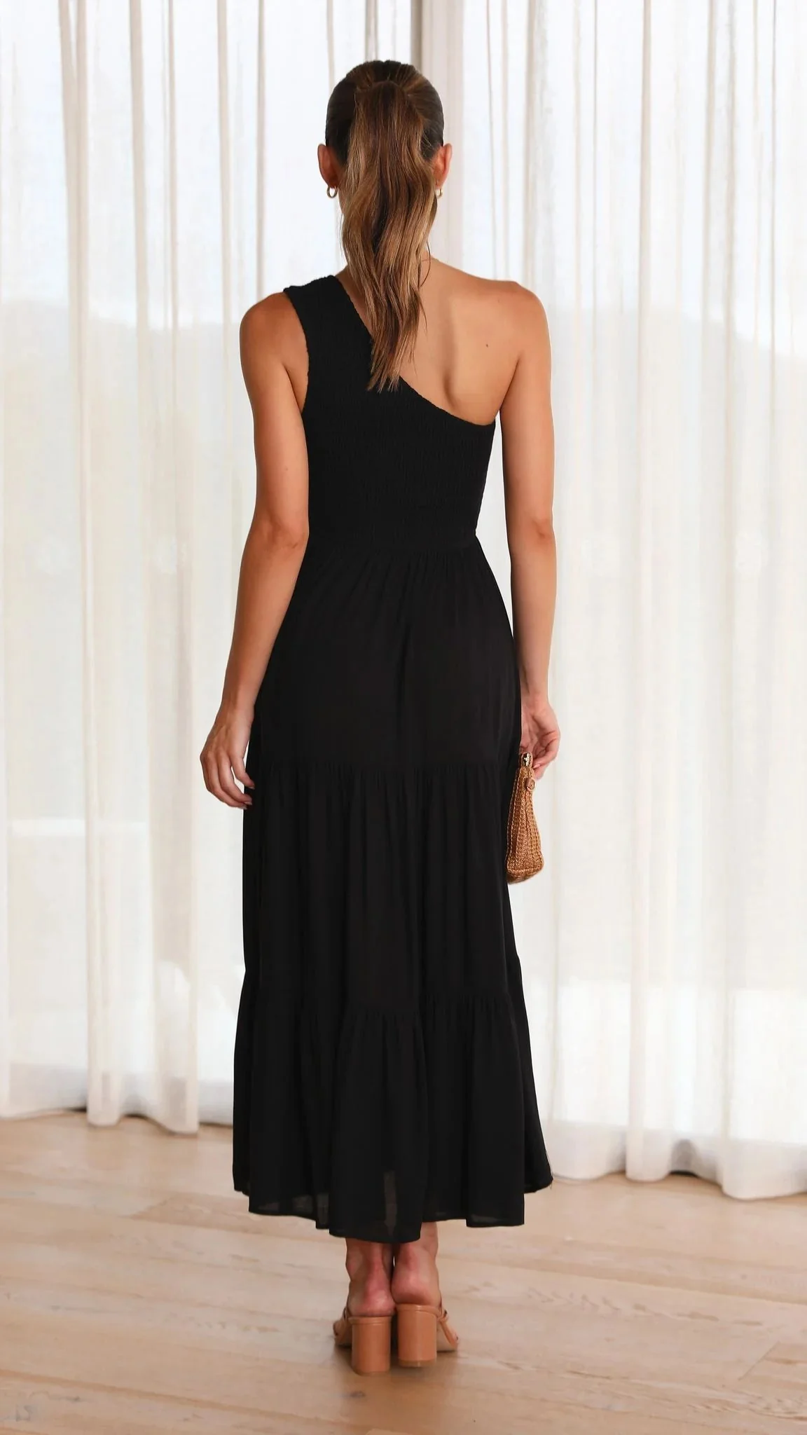 Cassy Midi Dress - Black