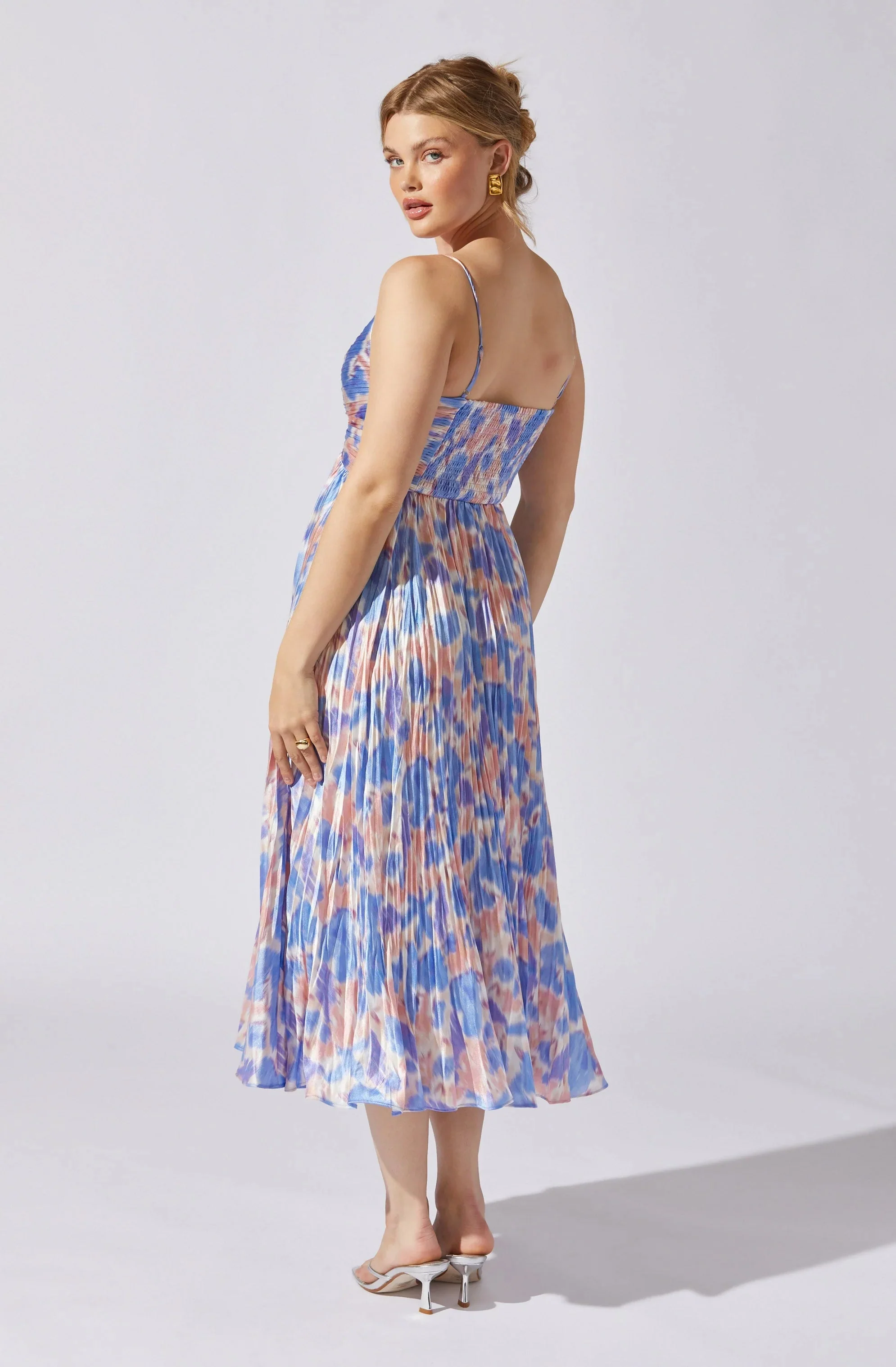 Maeve Pleated Midi Dress