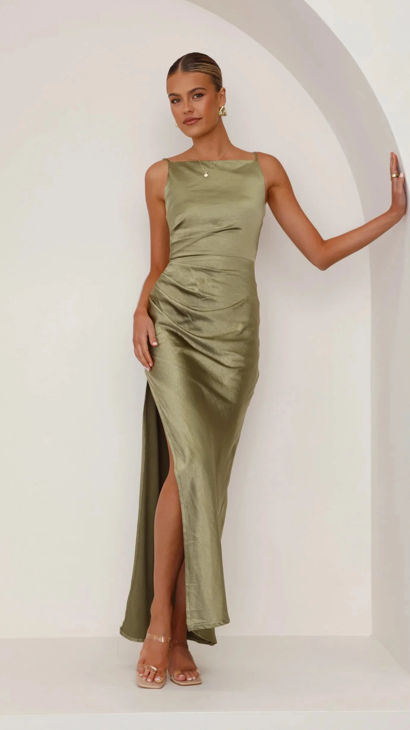 Ava Maxi Dress - Olive