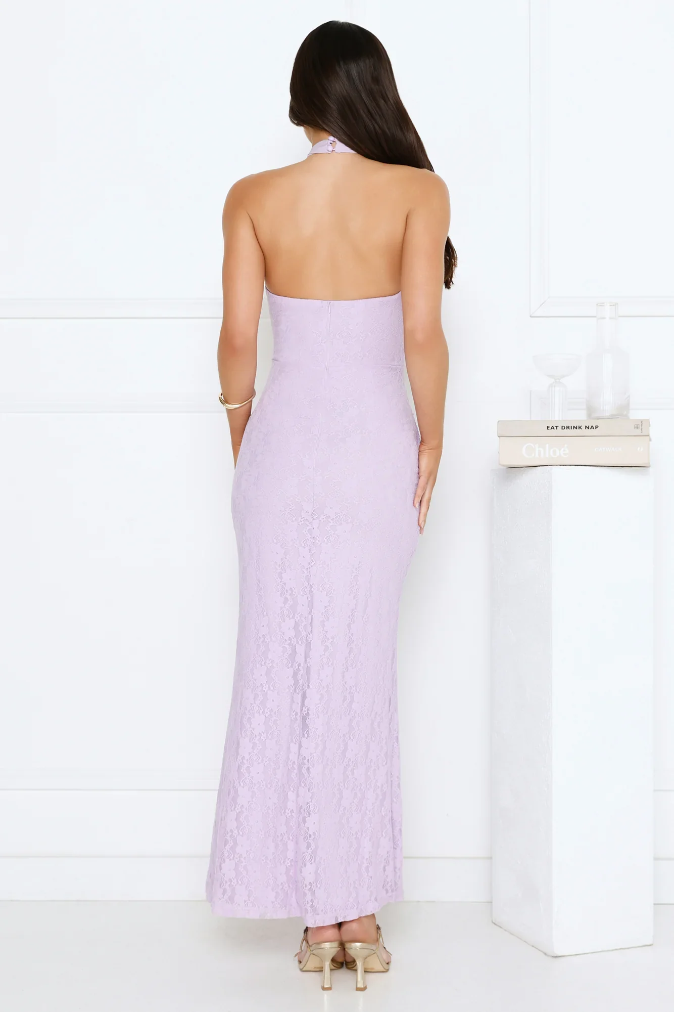 Kissed By Stars Halter Maxi Dress Purple