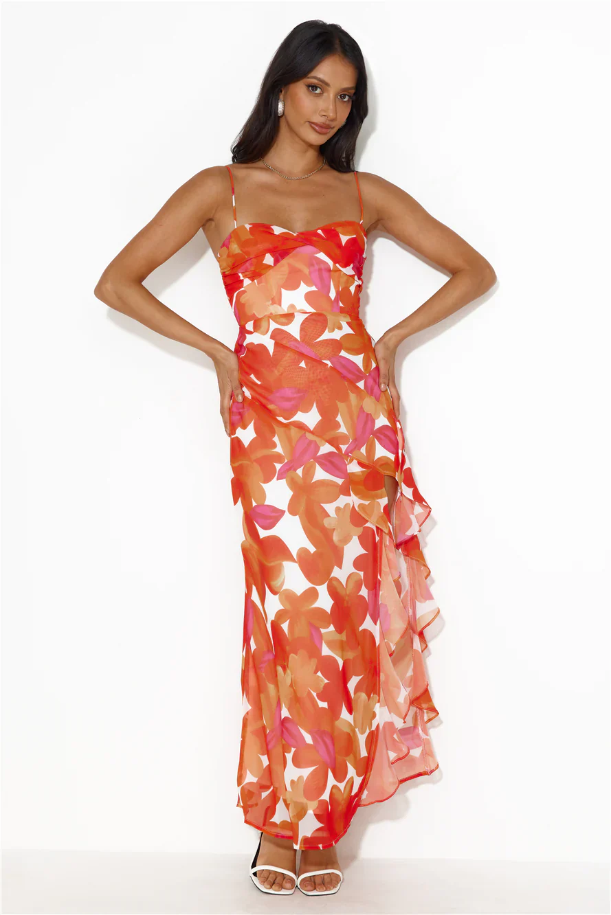 Hawaii Dream Maxi Dress Red