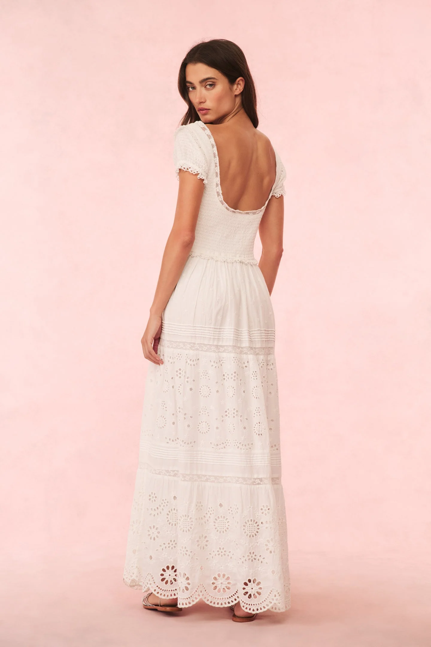 Bisolet Eyelet Lace Maxi Dress