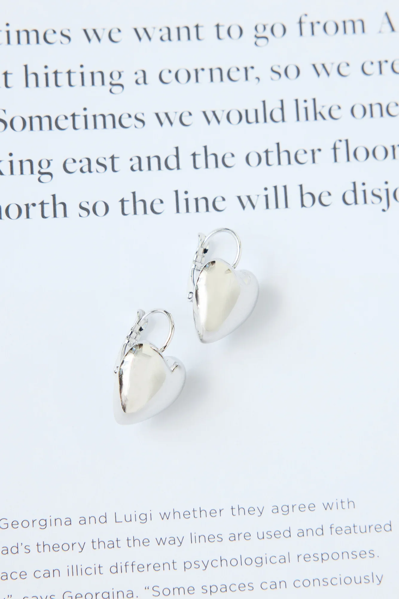Into Love Earrings Silver