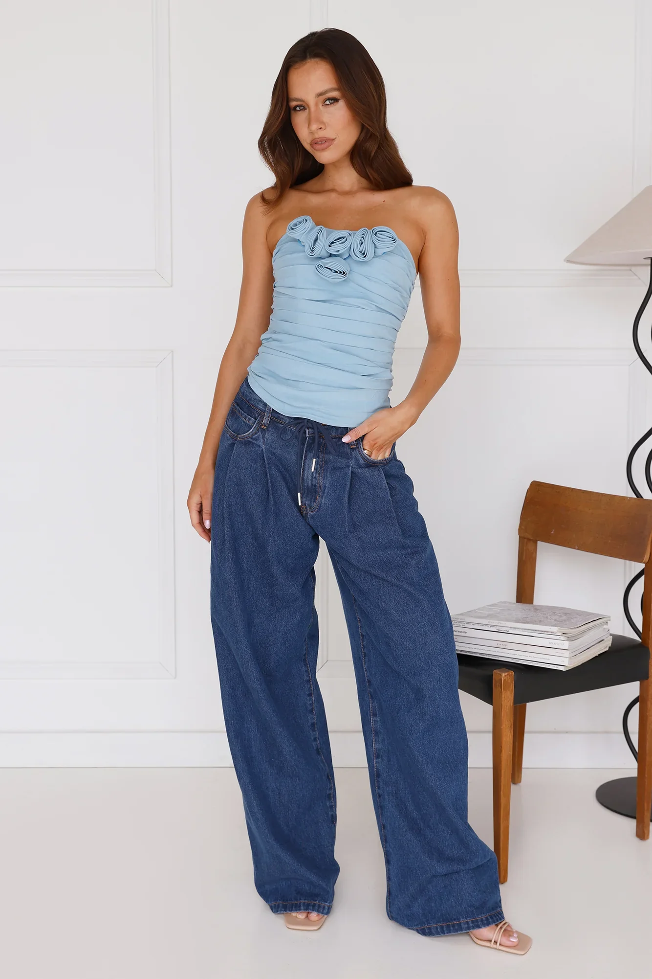 LIONESS Birkin Corset Sky Blue