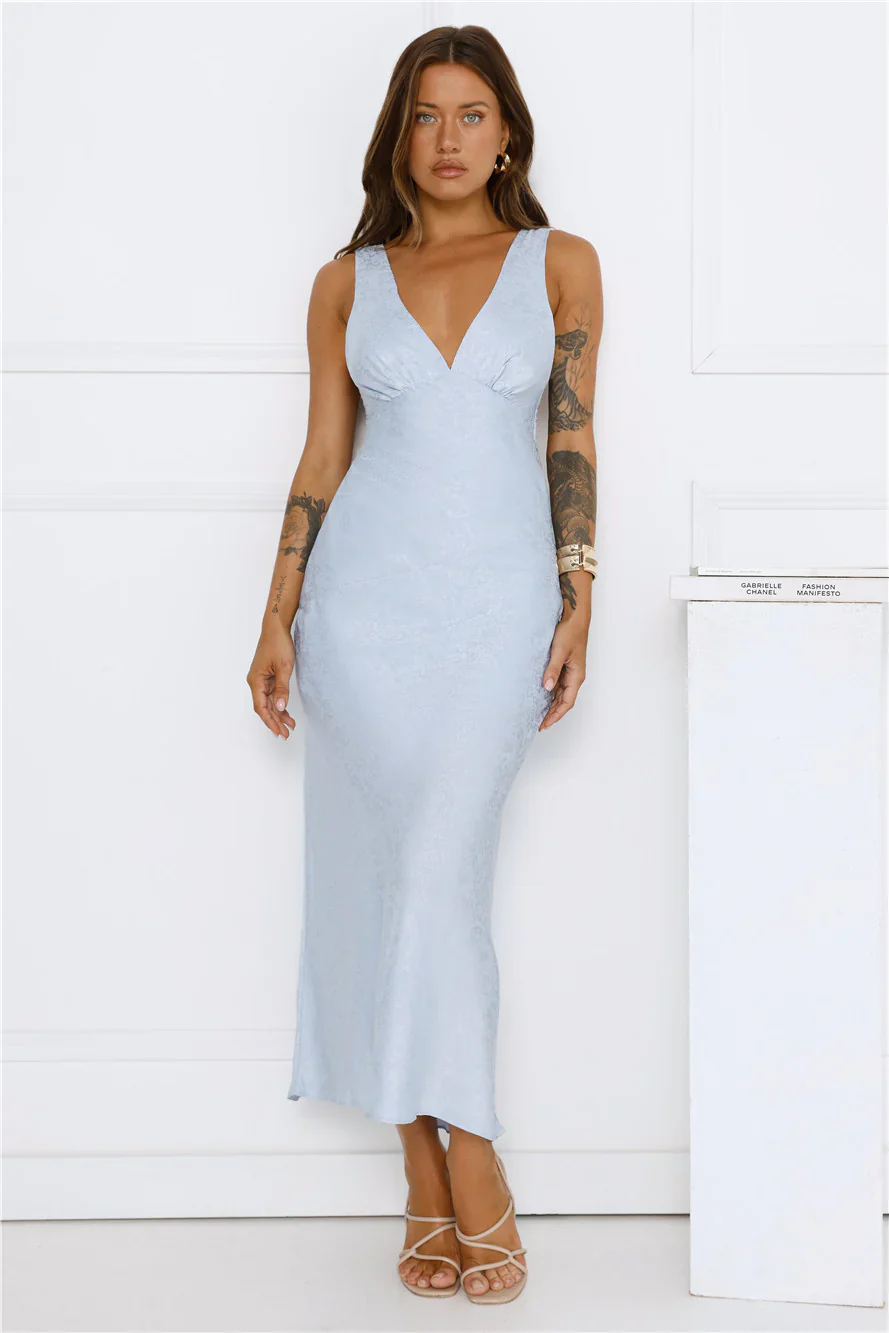 Harbour Bloom Midi Dress Blue