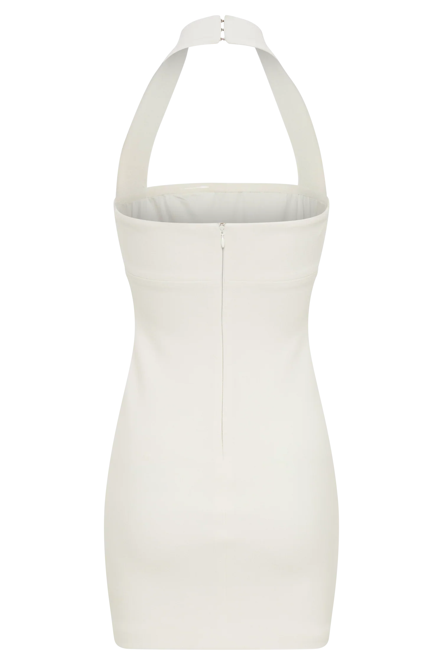 Amelita Suiting Halter Mini Dress - Ivory