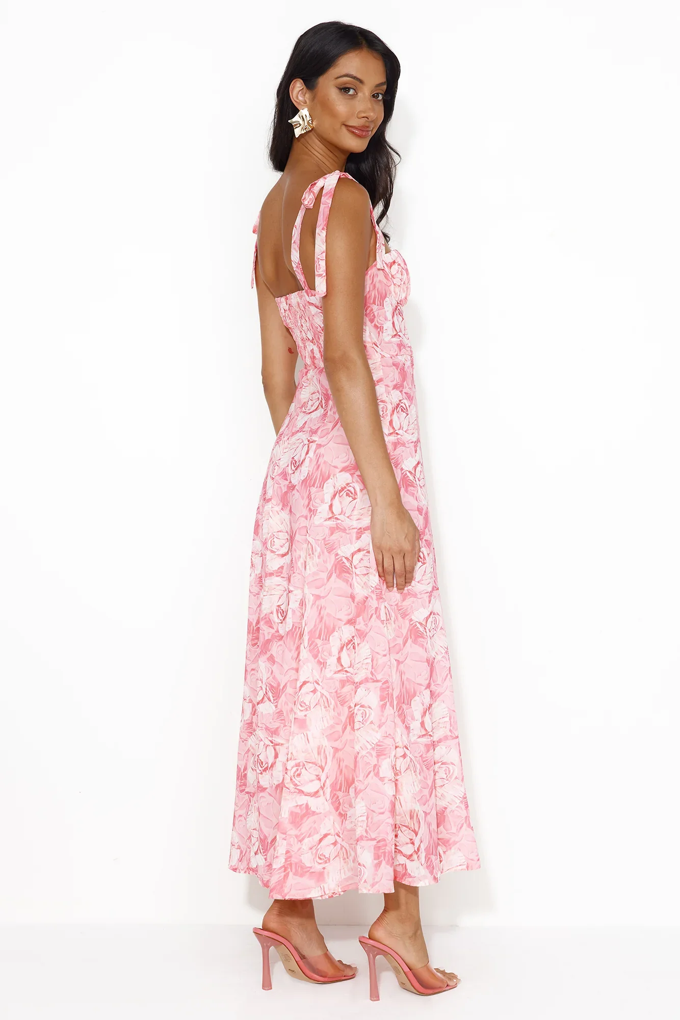 Impressive Arrival Midi Dress Pink