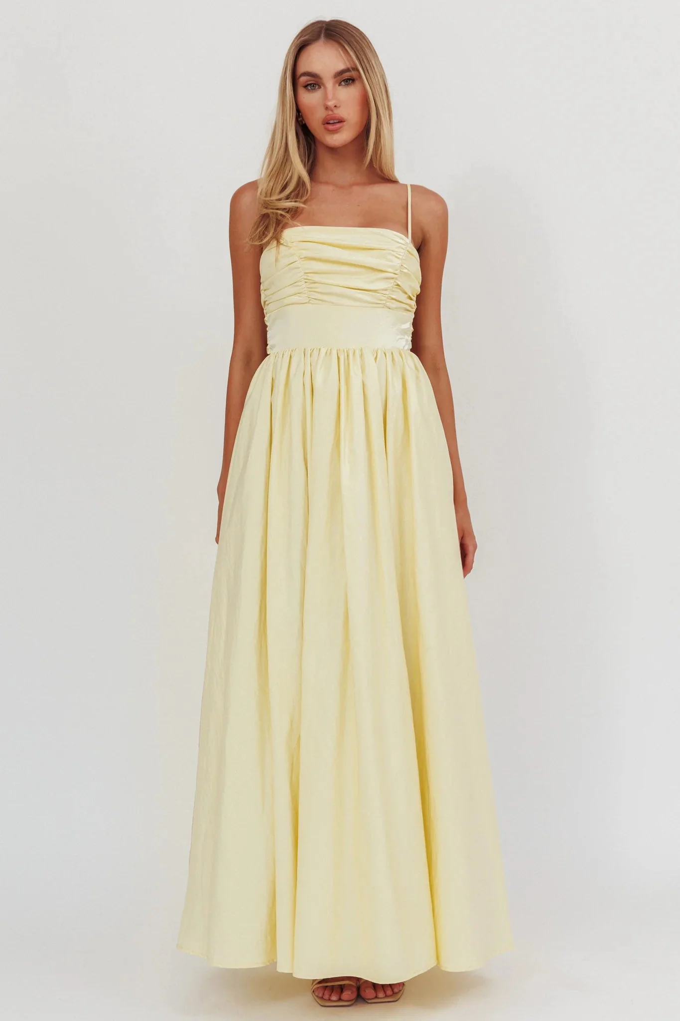 Love Songs Back Bow Maxi Dress Butter