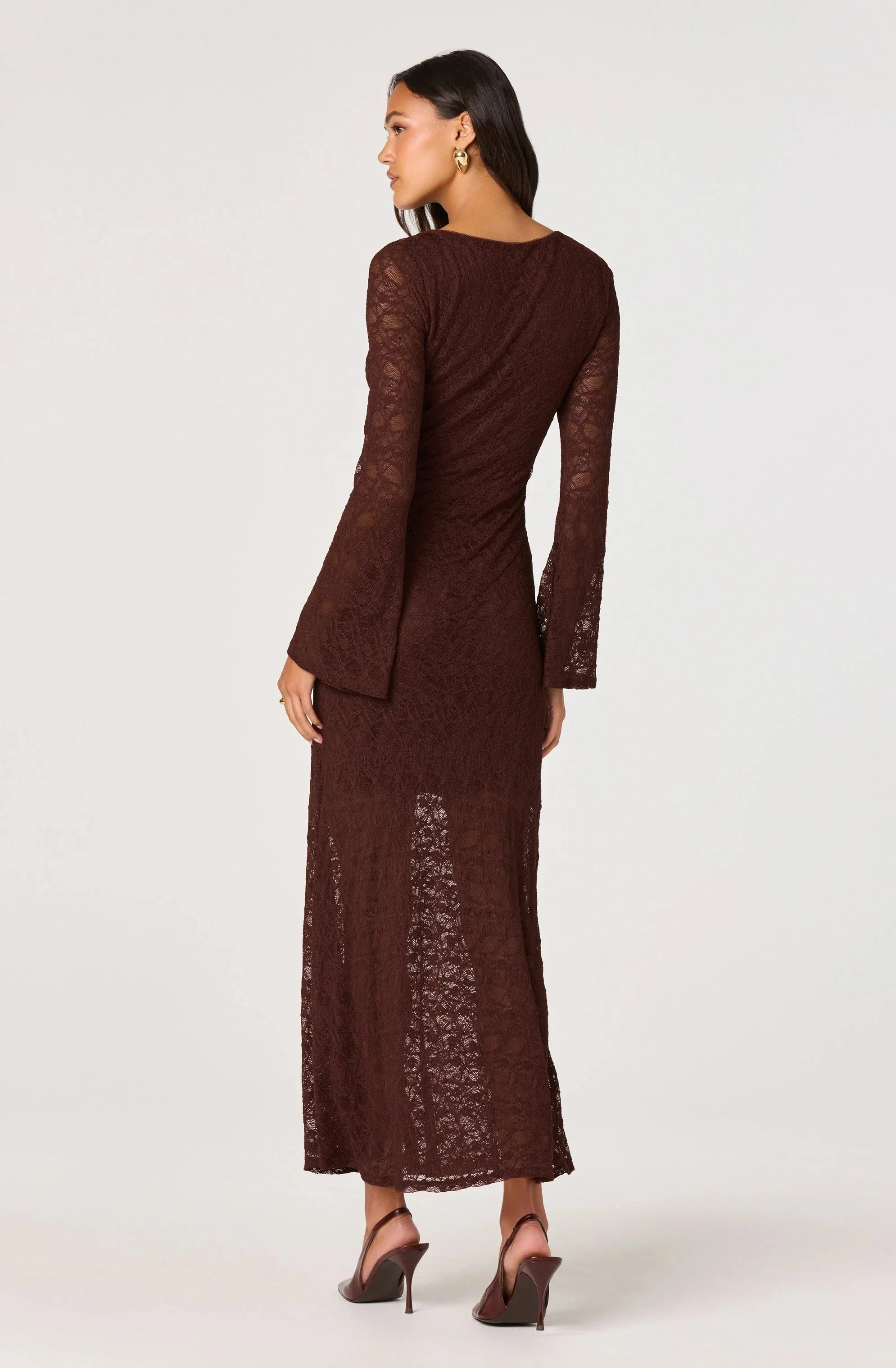 Long Sleeve Lace Maxi Dress