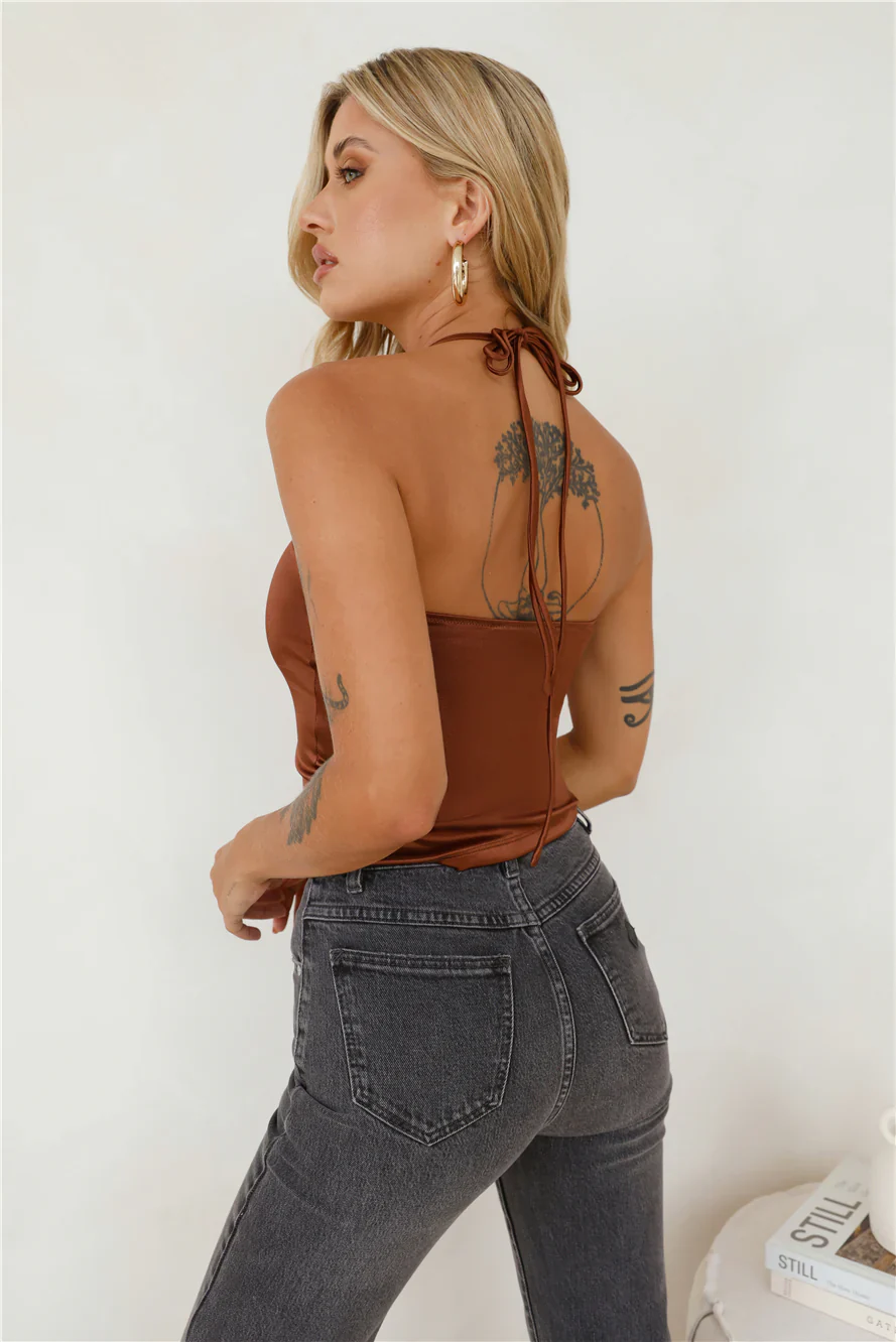 LIONESS Minimalist Tank Chocolate