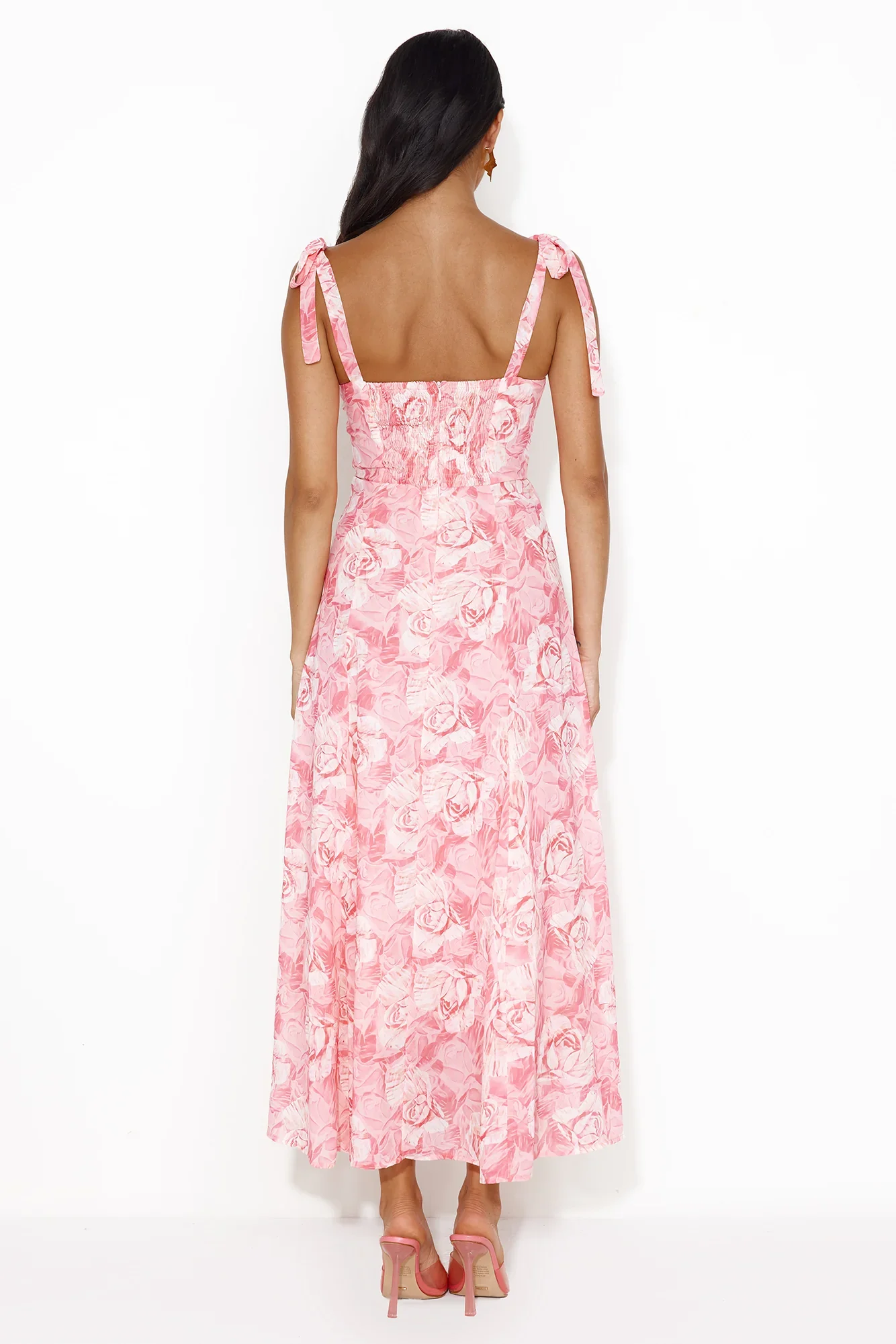 Impressive Arrival Midi Dress Pink