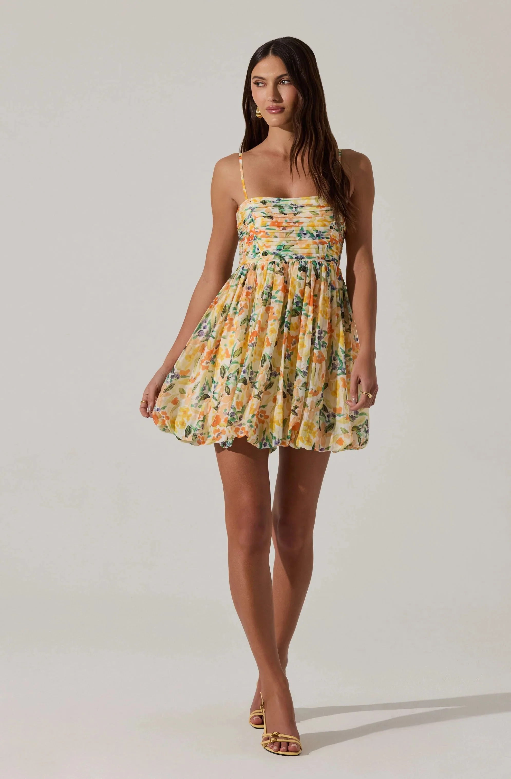 Bubble Floral Mini Dress