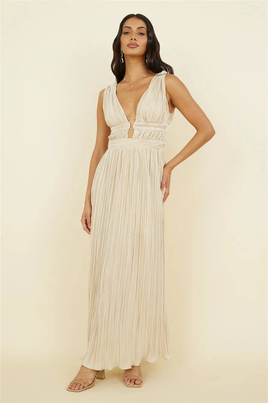 Jupiter Calling Maxi Dress Beige