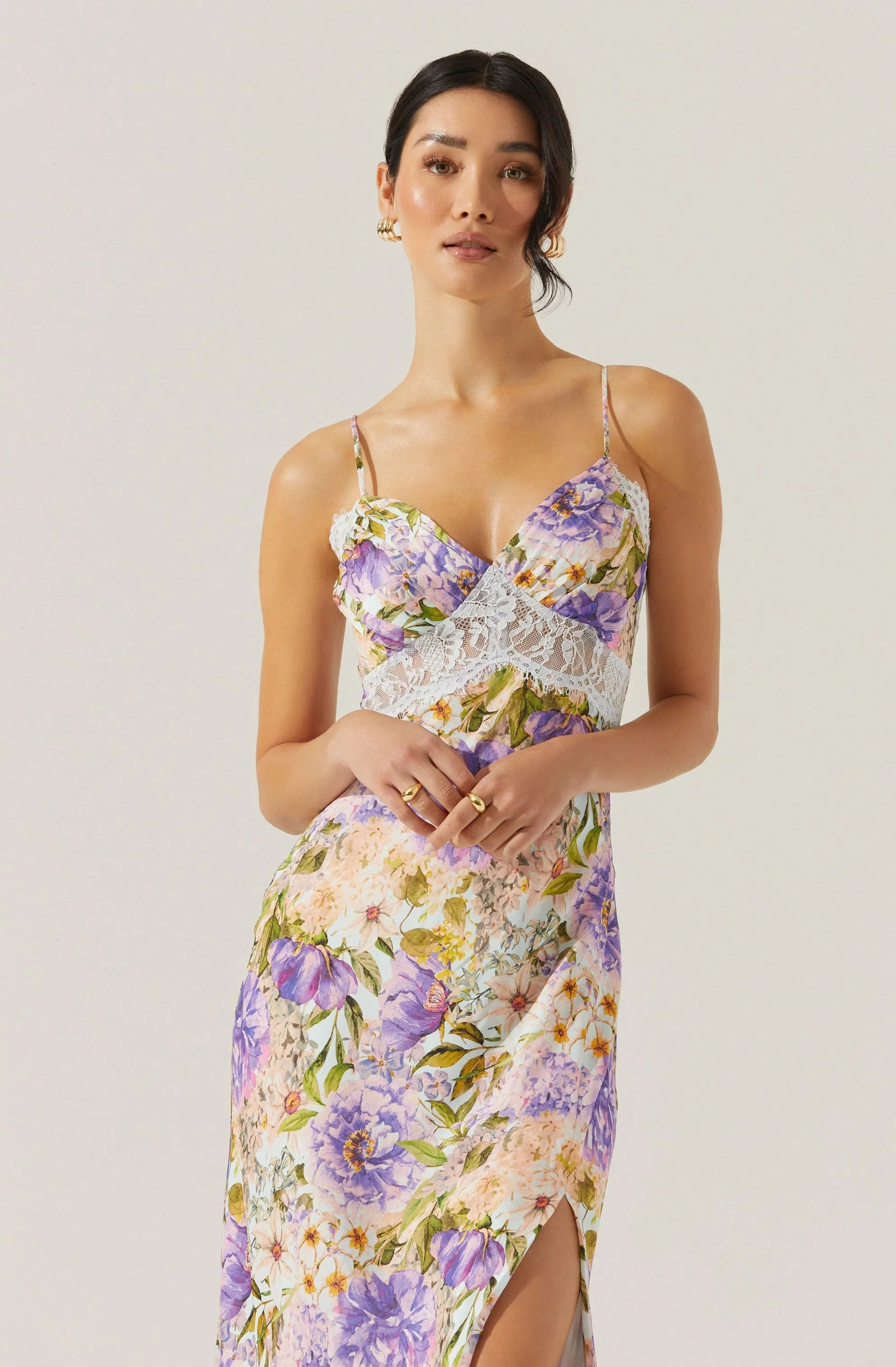 Ivanna Floral Lace Maxi Dress