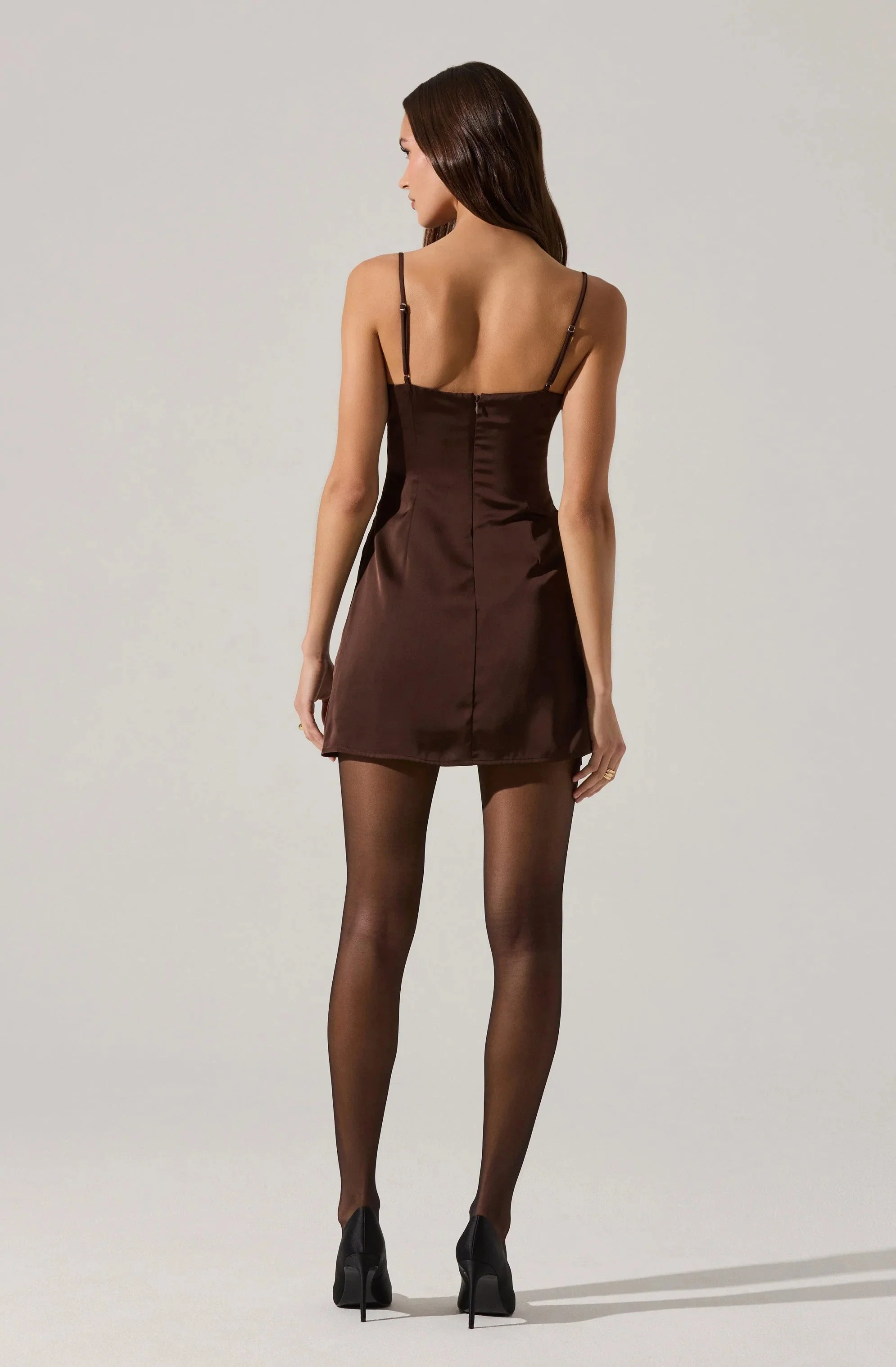 Jenness Satin Mini Dress