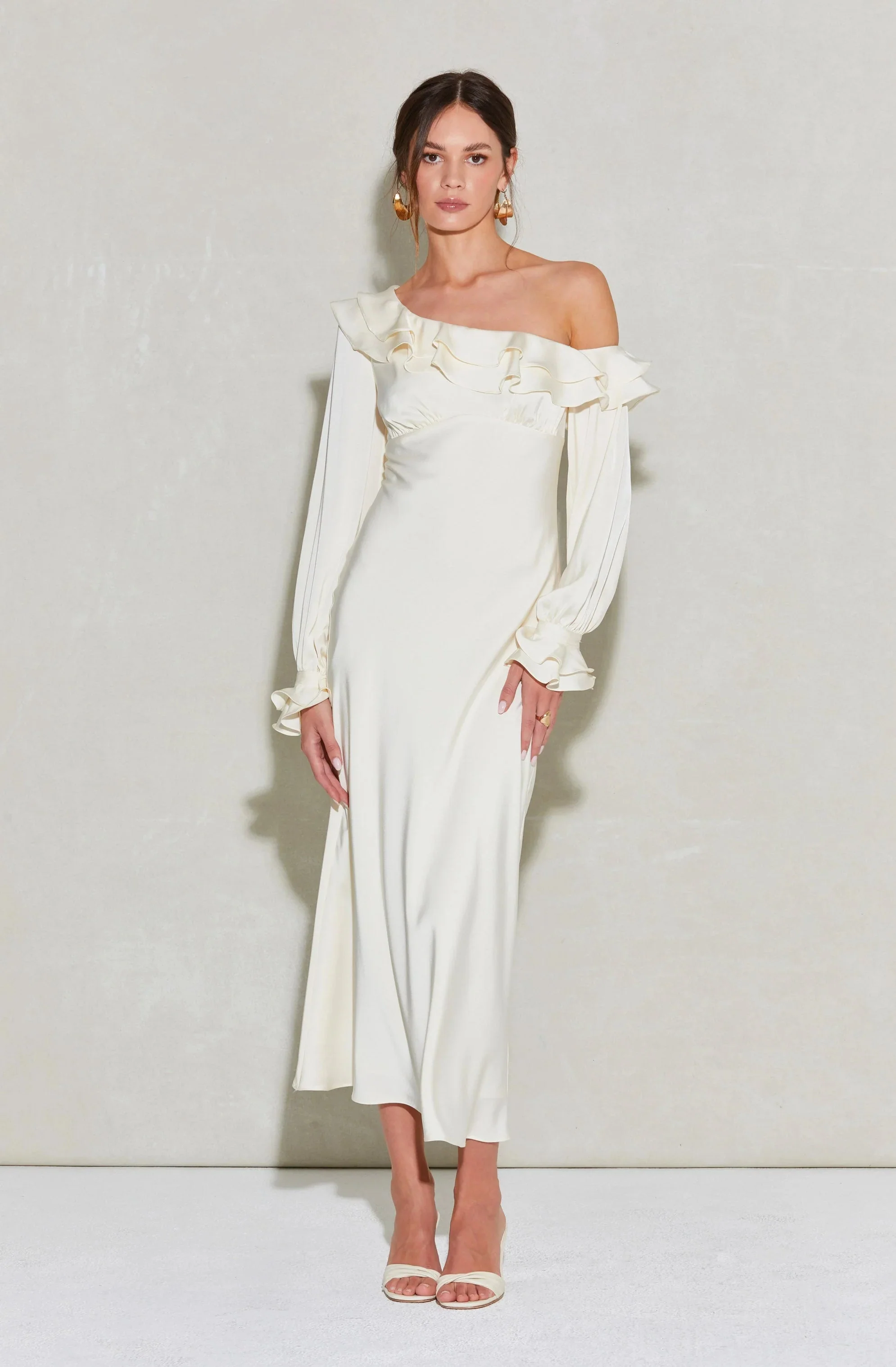 Coraline Satin Midi Dress