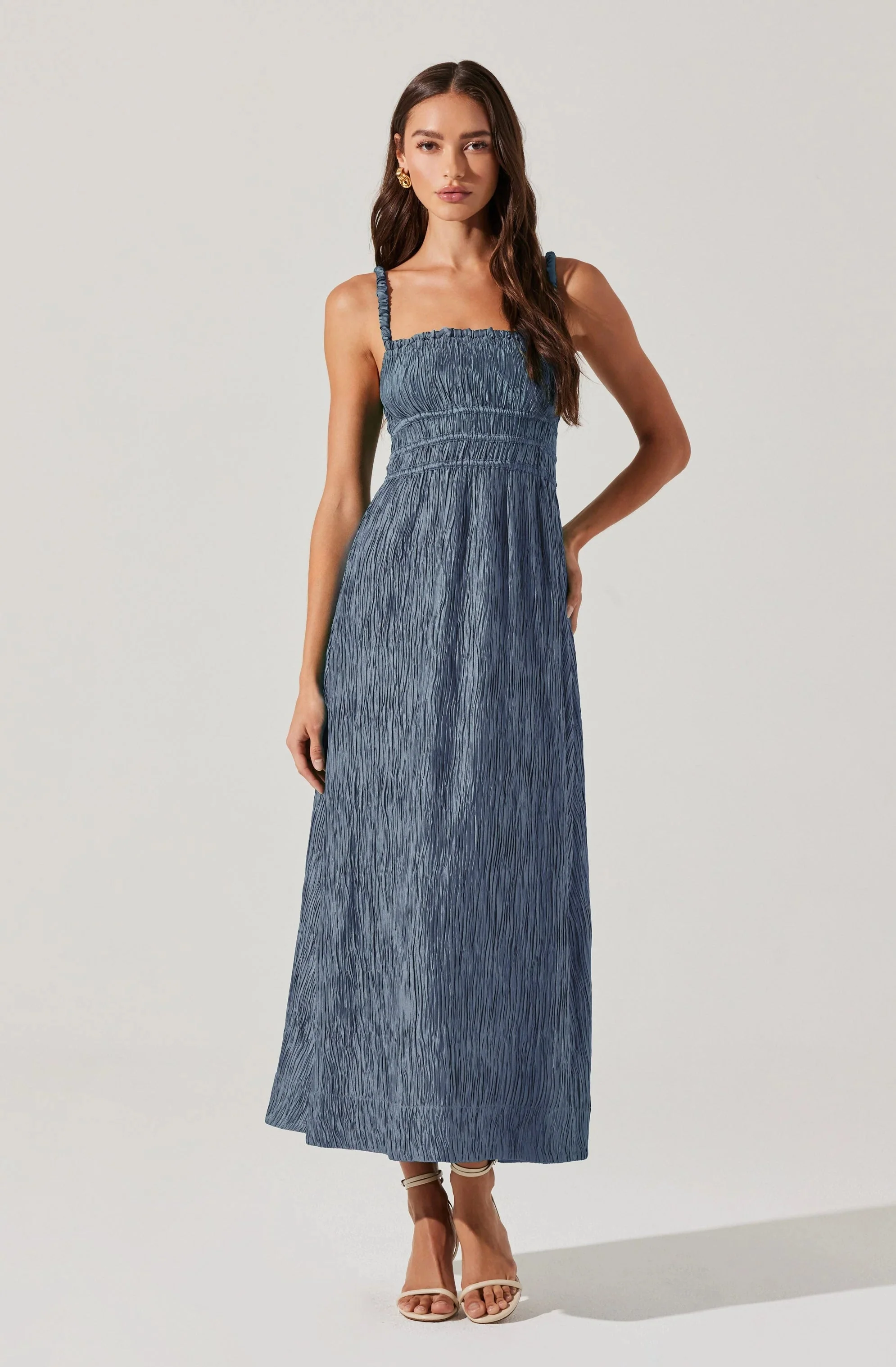 Neelam Smocked Open Back Dress