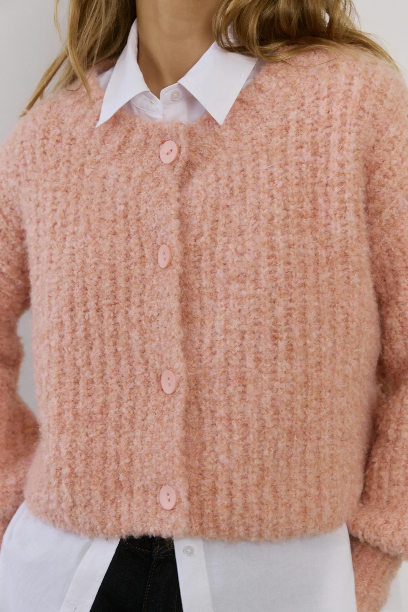 Ice Queen Knit Cardigan Pink