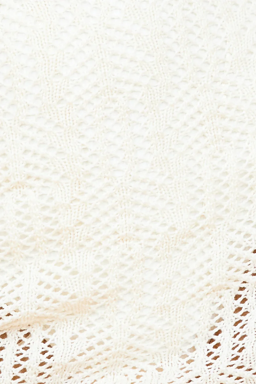 LIONESS Basic Instinct Backless Mini Dress Parchment Cream