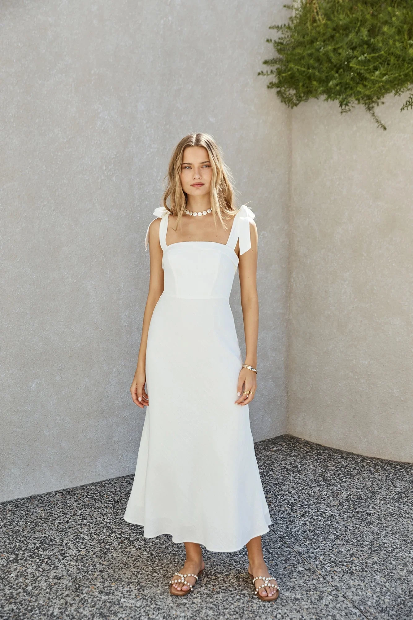 Daphne Maxi Dress White