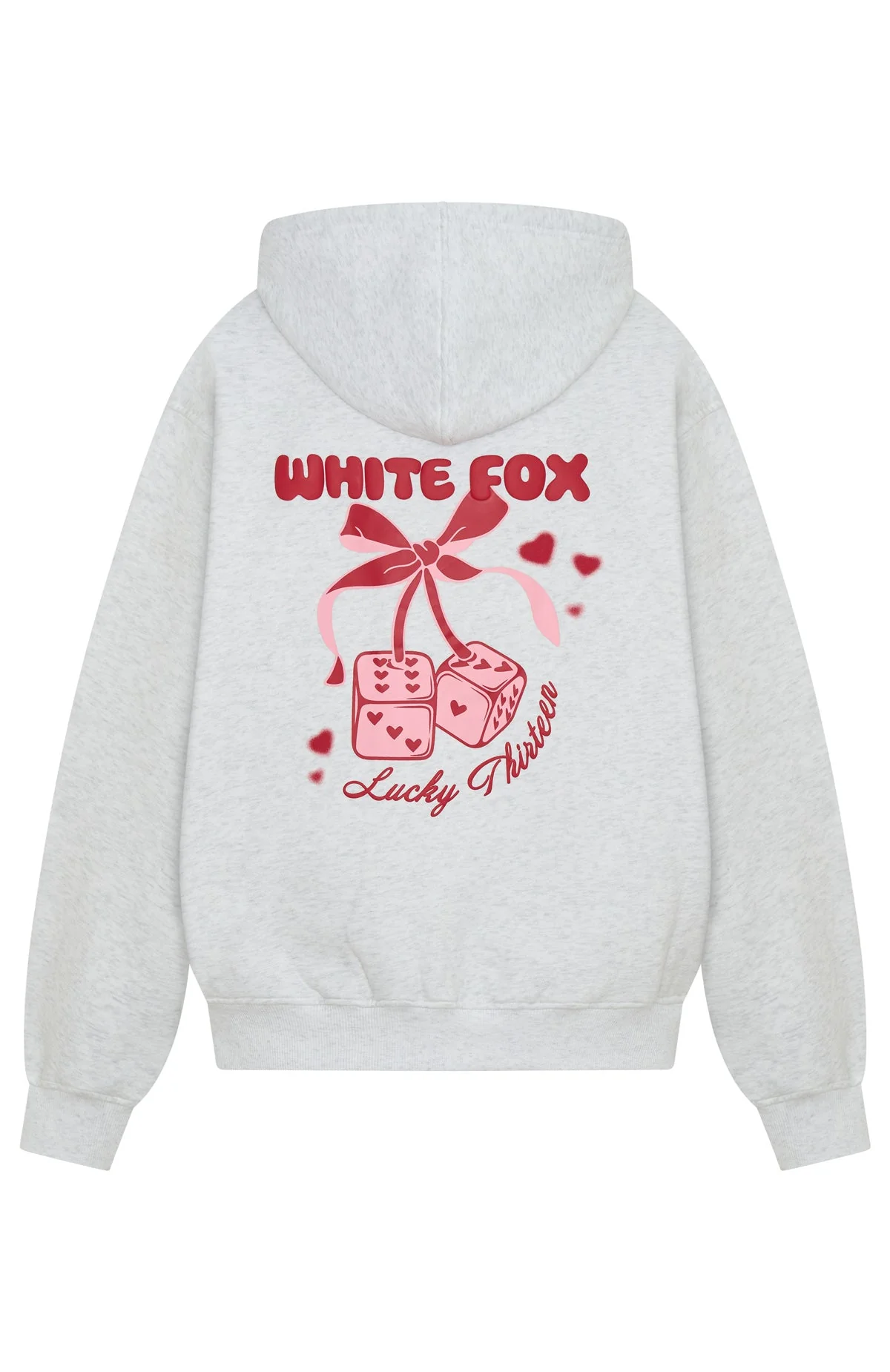 Lucky Thirteen Cheyenne Oversized Hoodie Grey Marle