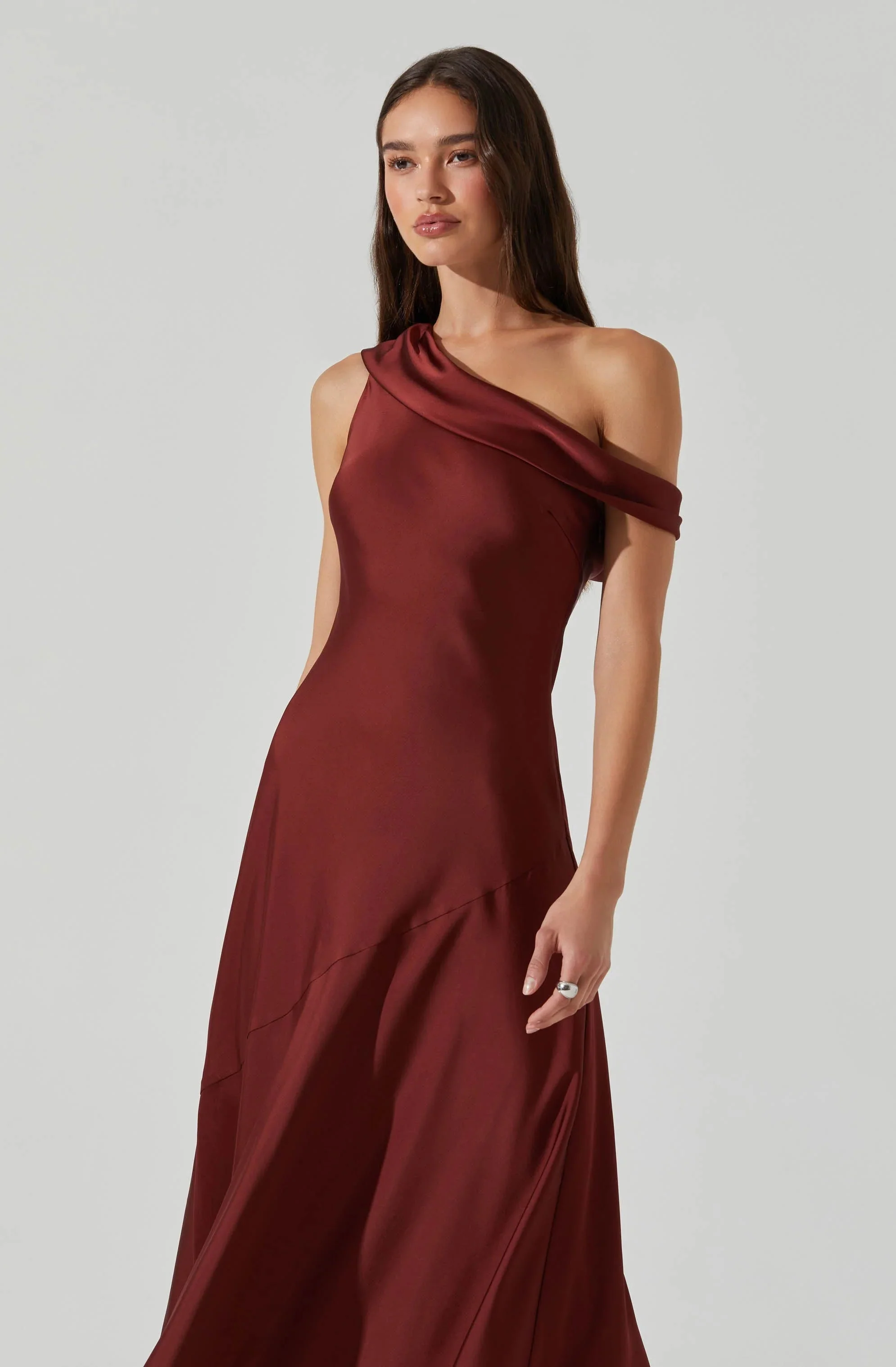 Orissa Satin Off Shoulder Dress