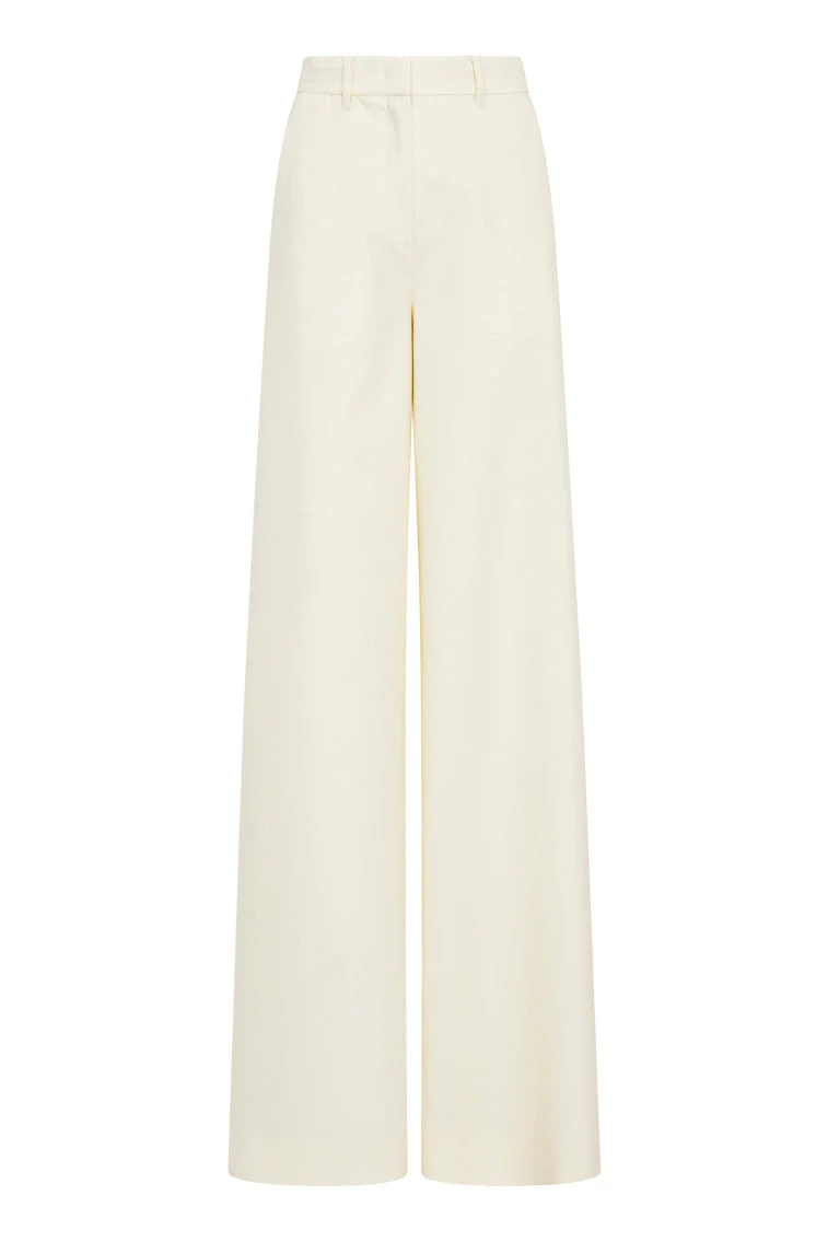 Samuela Wide Leg Trouser - CREAM