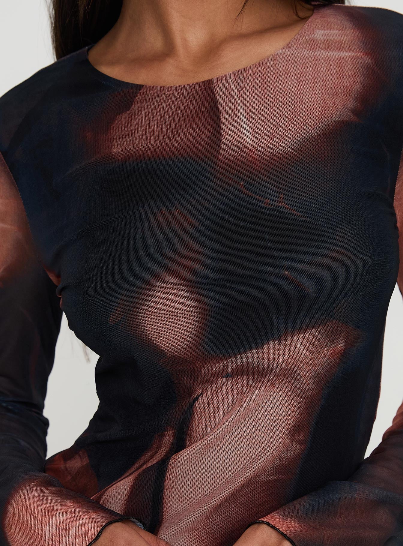 Nyxia Long Sleeve Mini Dress Multi