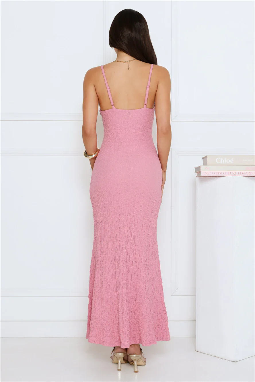 Late Night Lovers Maxi Dress Pink