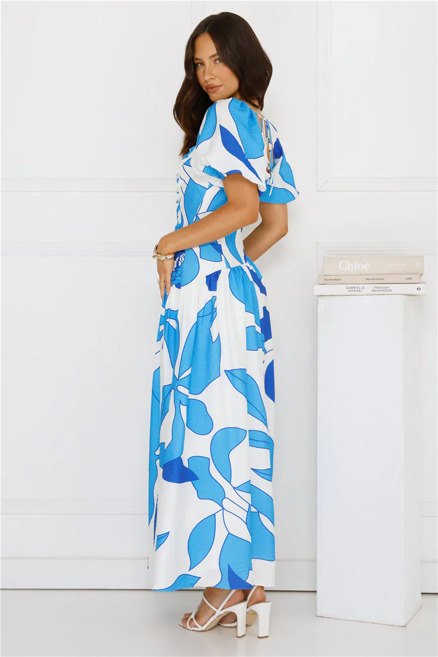 Jet Set Go Maxi Dress Blue