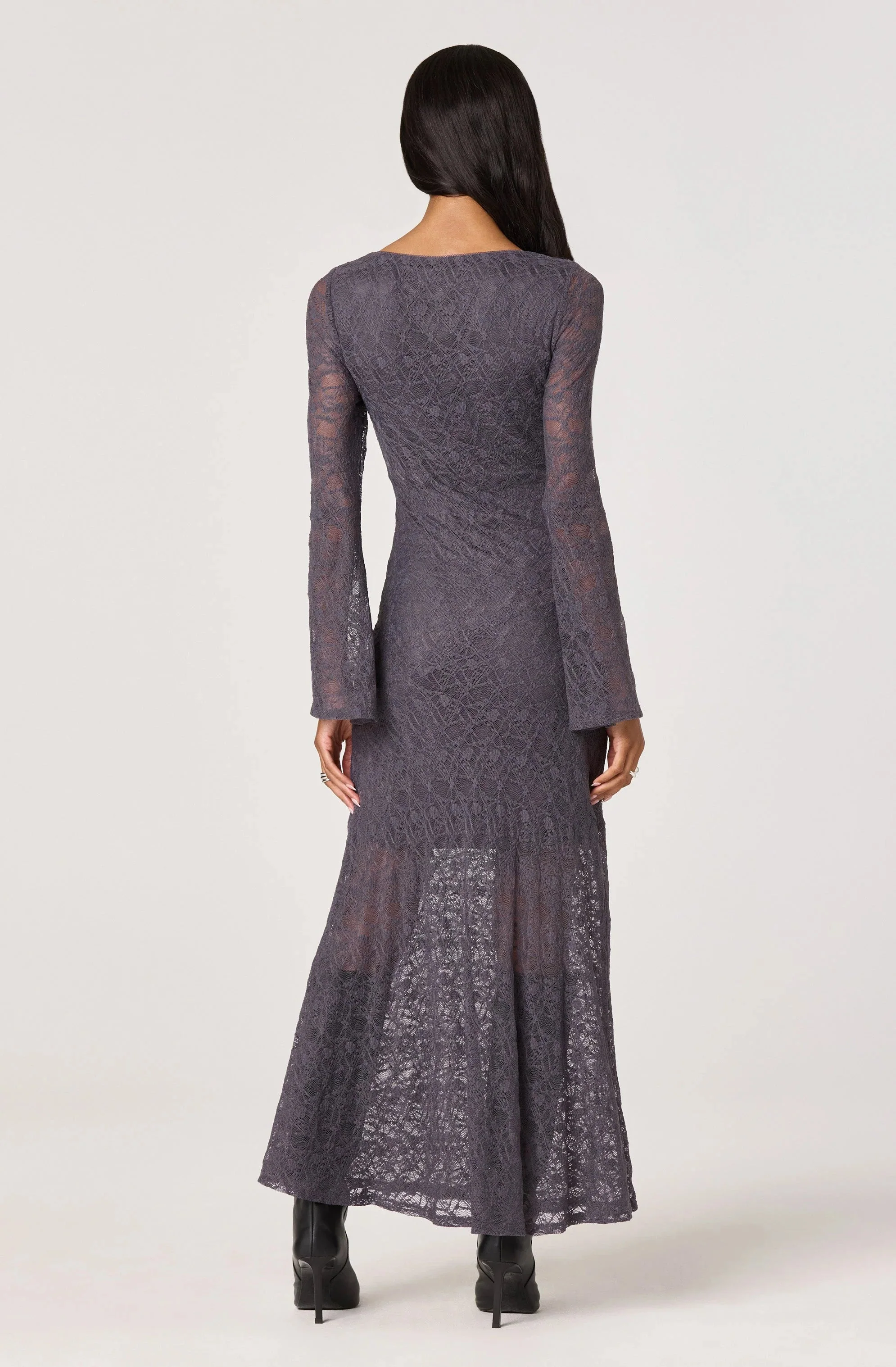 Long Sleeve Lace Maxi Dress