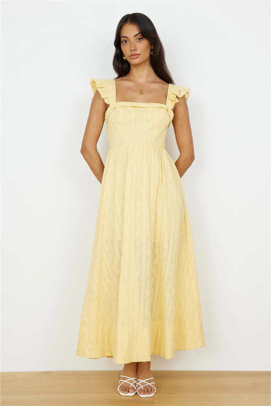 Salty Air Maxi Dress Yellow