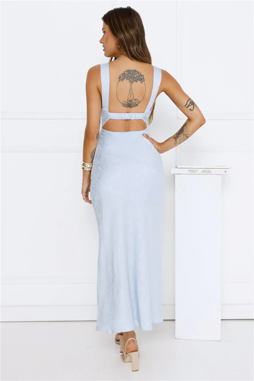 Harbour Bloom Midi Dress Blue