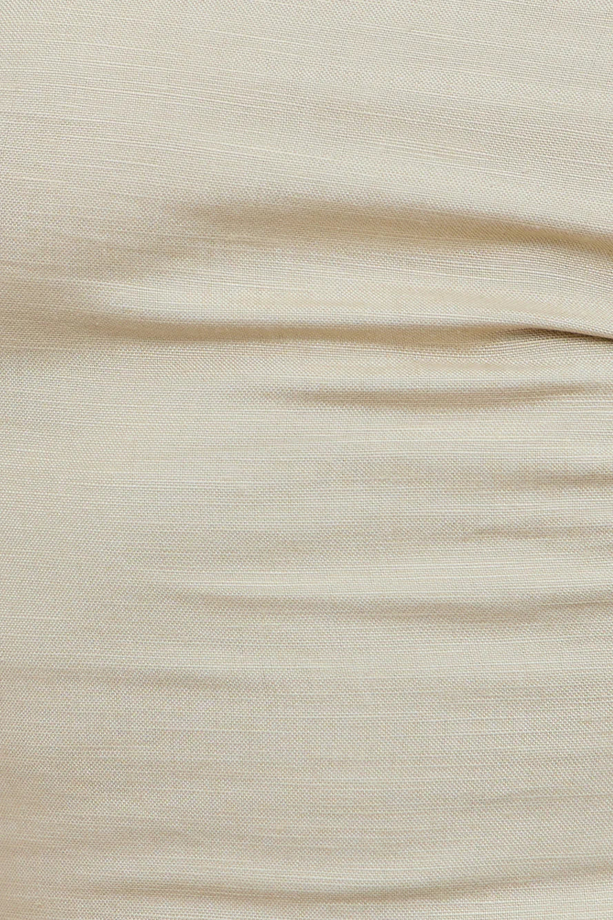 LIONESS Avaris Tie Top Wheat