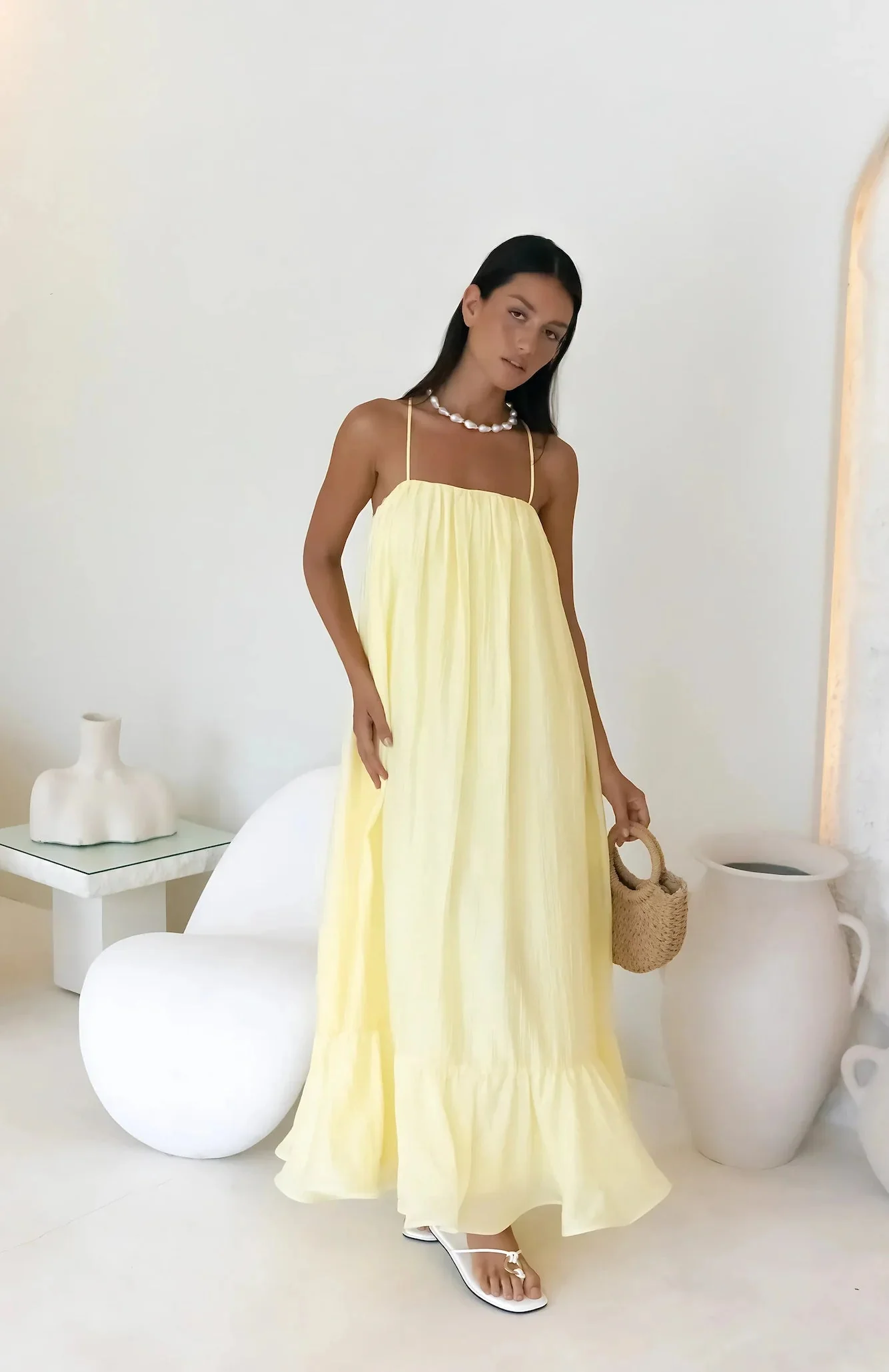 Limoncello Spritz Maxi Dress Yellow