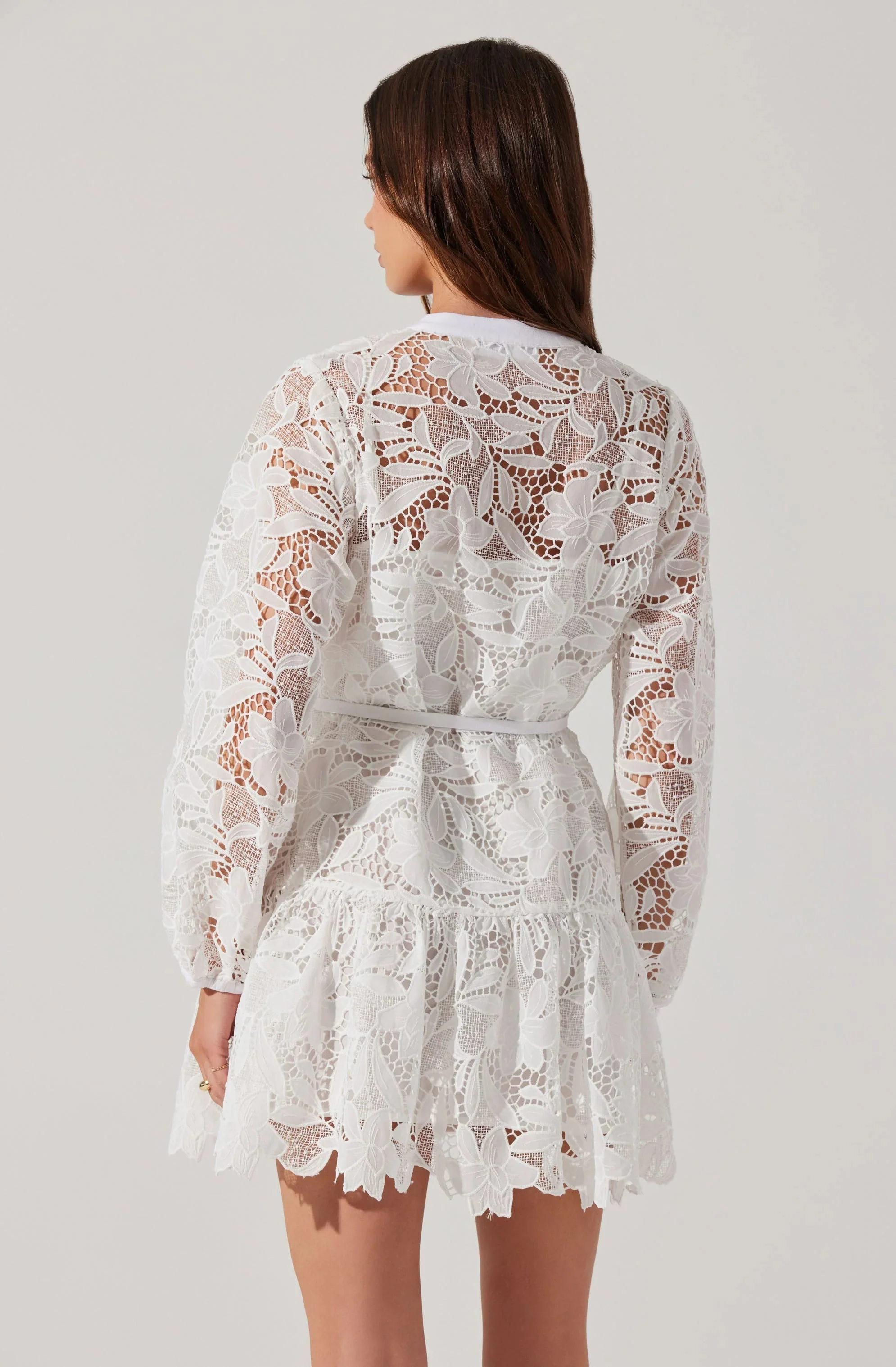 Celie Crochet Lace Mini Dress