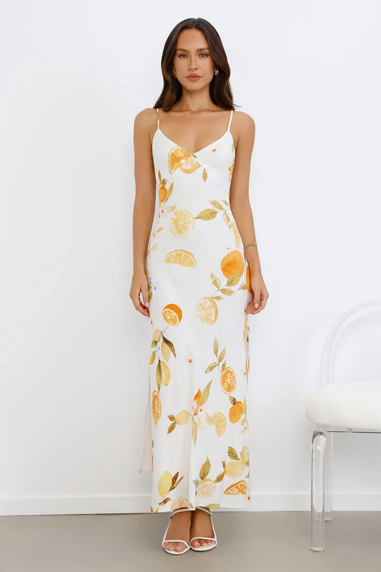 Lemonade Luxe Maxi Dress White