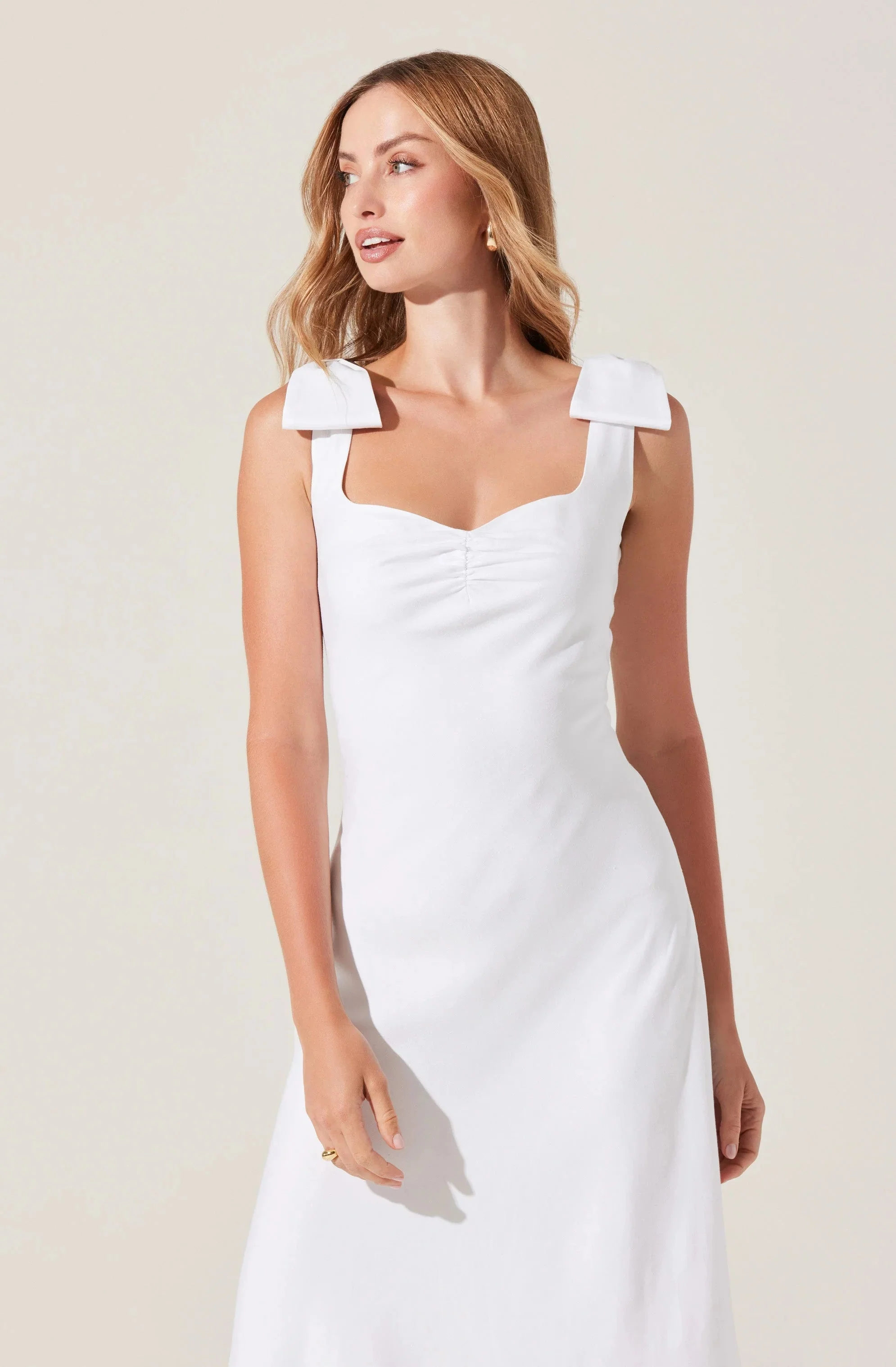 Kateleya Bow Detail Midi Dress