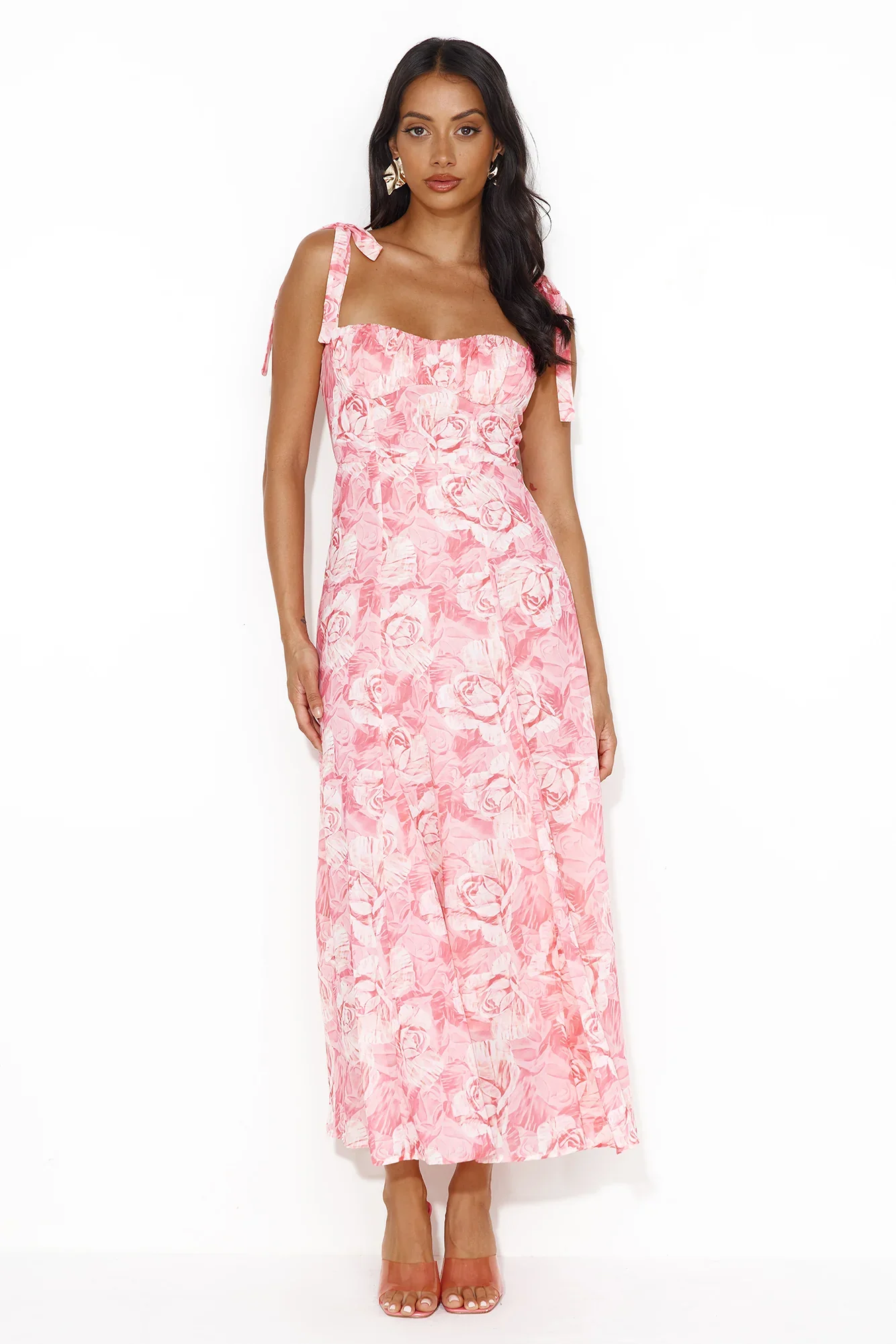 Impressive Arrival Midi Dress Pink