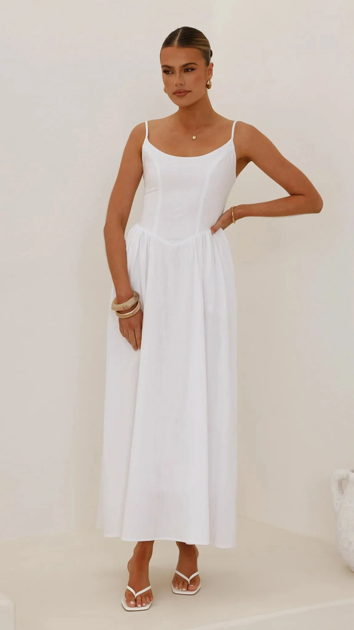 Laurelia Maxi Dress - White