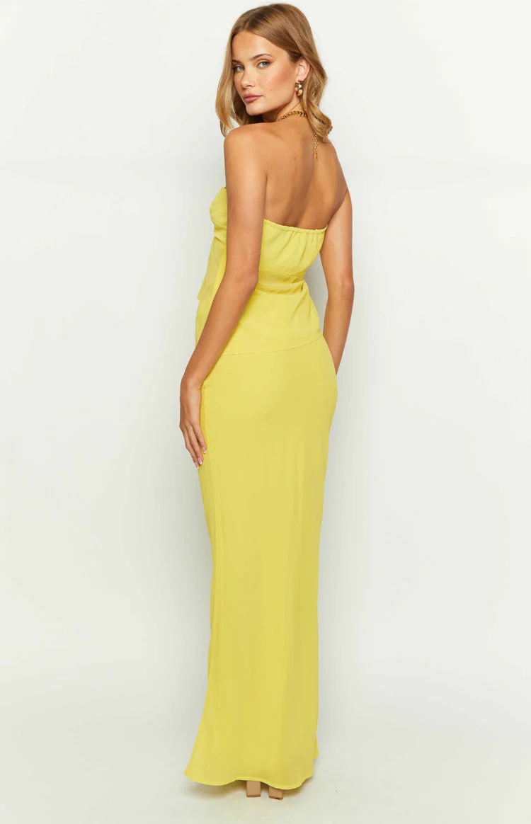 Jacqulin Yellow Maxi Skirt