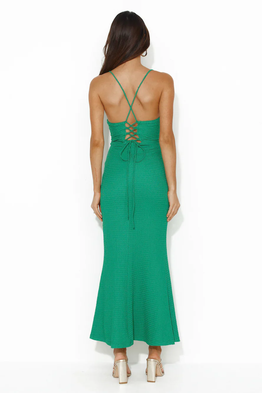 It's Your Way Maxi Dress Green
